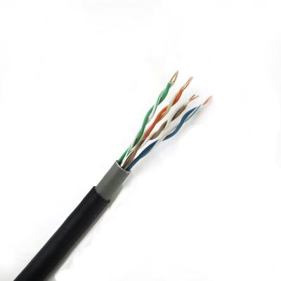 China Construction Factory Price Outdoor Cat5e Cable Double Jacket UTP Cat5e Network Cable for sale