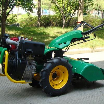 China Cultivate diesel walk behind tractor with rotary tiller for sale