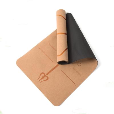 China Eco Friendly Yoga Pilate Exercise Custom Private Logo No Smell Cork Yoga Mat Cork Strips for sale