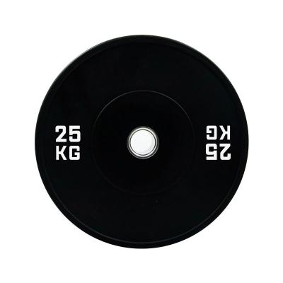 China Home Use 2022 Hot Sale Professional Black Rubber Weight Plates Home Use Competition Bumper Plate for sale