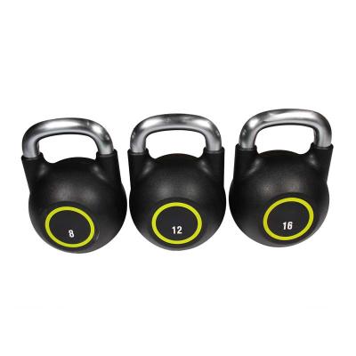 China Hand Swing Fitness Non Slip Weight Lifting Bodybuilding Workouts 16 Kg Iron Solid Cast Kettlebell Wholesale Set for sale