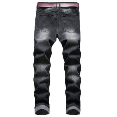 China Breathable Direct Harem Pants Men Fitted Factory Price Slim Skinny Men's Denim Pants Retro Jeans for sale