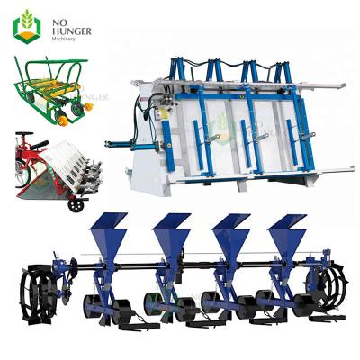 China Factory Mini Mechanical Tractor Tray Nursery Manual Centrifuge Planter Paddy Drum Seeder Seed Soil Rice Machinery for sale