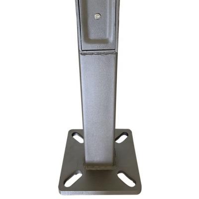 China Garden 25ft Height 4 Inch Lightweight Base Post Steel Tenon Bracket for sale