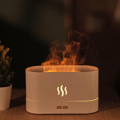 China Smell Amazon 3D Flame Best Comfortable USB 180ml Mini Aromatherapy Diffuser Free Gift Humidifier for sale