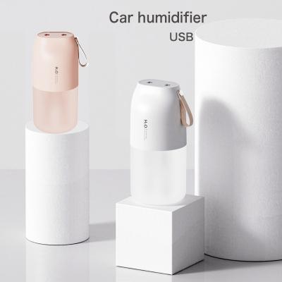 China Portable Wireless 300ML USB Connection Mini Air Double Spray Humidifier Gifts Small Face Cool Mist Humidifier for sale