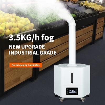 China 22L Big Mushroom Humidifier Ultrasonic Fast Mushroom Industrial Farm Agriculture Hocl Mist Humidifier 316SS Cool Atomizer for sale