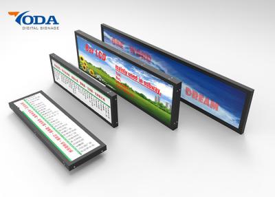 China Indoor Stretched Bar LCD Display 37Inch TFT Android System Advertising Display for sale