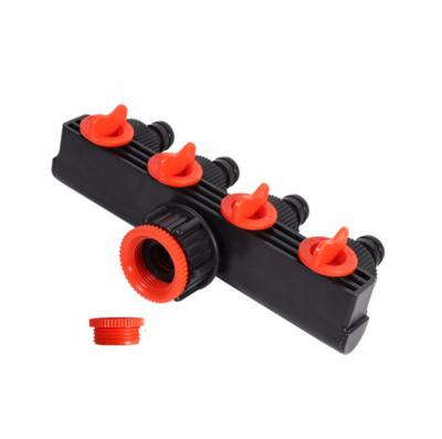 China Garden Hose Connector Splitter Irrigation Adapter 4 Way Water Hose Connectors Home Brew For Faucet DF-4 for sale