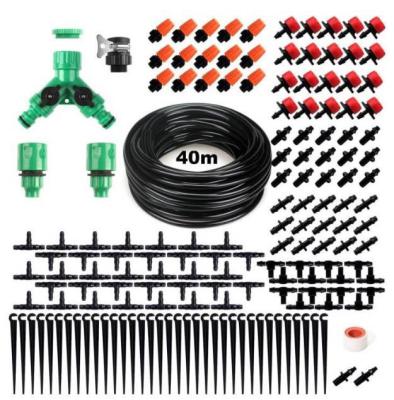 China 40m Drip Irrigation Kit 8 Hole Flow Adjustable Garden 4/7mm Spray Mist Hose Micro Watering Atomizer Flow Device Cooling System DF4/7 for sale