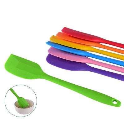 China Multicolor Easily Cleaned Food Grade Non Stick Butter Baking Silicone Spatula Set Silicone Spatula Set Cookie Pastry Scraper Cake Spatula for sale