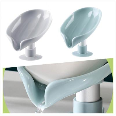 China Chinese Suction Cup Soap Dish For Portable Soap Holder Bathroom Shower Sheet Sponge Plastic Tray For Kitchen Bathroom Accessories for sale