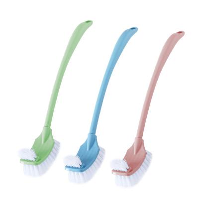 China Long Handle Toilet Brush Bathroom Corner Cleaning Brush Kitchen Accessories Easily Clean Plastic Instrument Toilet Brush Bathroom Accessories for sale