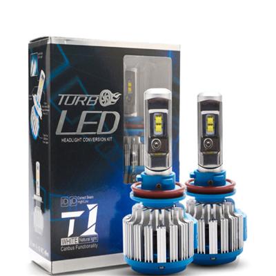 China High Brightness Super Bright High Low Beam 16000lm H3 H1 H11 9005 Car Led Headlight Bulb H4 H7 9006 Led Canbus H4 H7 Auto T1 Led Headlight for sale