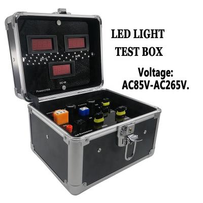 China Aluminum Silver Water/Dustproof/Light Car Headlight Test Box Led Headlight Demo Case Test Box AC85V-AC265V for sale