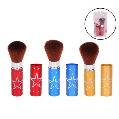 China Angular blush a single paper card blister pack is available in 5 colors custom makeup brushes brushes retractable brush wholesale for sale