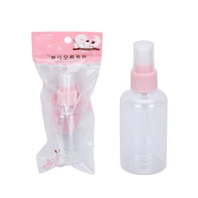 China Eco Friendly 75ml Makeup Cosmetic Transparent Spray Bottle Dispenser For Lotion for sale