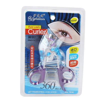 China Yizhilian factory wholesale stainless steel paper card blister packaging eyelash curler set red purple partial for sale