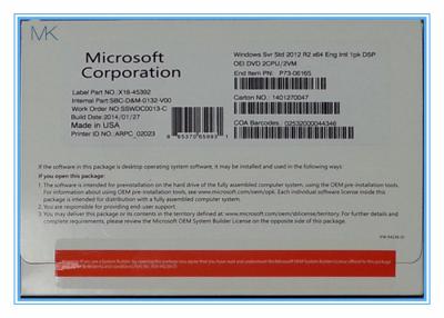 China licencia estándar R2, ingleses de Windows Server 2012 del DVD 64Bit Windows Server 2012 R2 Datacenter en venta