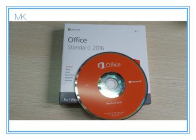 China Microsoft Office 2016 Standard DVD Retail Pack Office 2016 Pro Key Activation Online for sale