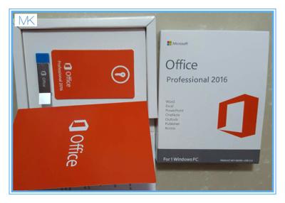 China Microsoft Windows-Software/Microsoft Office 2016 Pro plus 1 Windows/PC-het Levenstijd Te koop