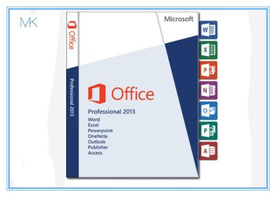 China DVD + activación al por menor 100% del pedazo 64bit de la caja 32 del profesional 2013 de Microsoft Office de la llave electrónica en línea en venta