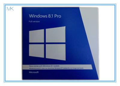 China Pro-Bit 64 Soem-Paket-Windows 8,1 mit DVD + volle Kleinversion Schlüsselkarten-Windows 8,1 zu verkaufen