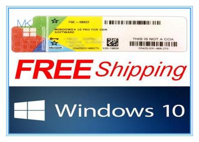 China Microsoft Windows 10 Proproductcode met 64 bits/Vensters 10 Prooem Sleutel Te koop