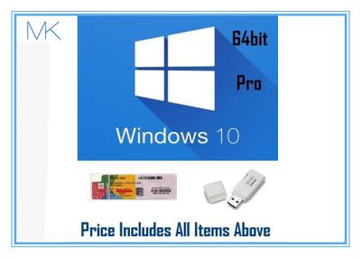 China De professionele Kleinhandelsversiemicrosoft vensters 10 pro32gb met 64 bits USB installeren Te koop