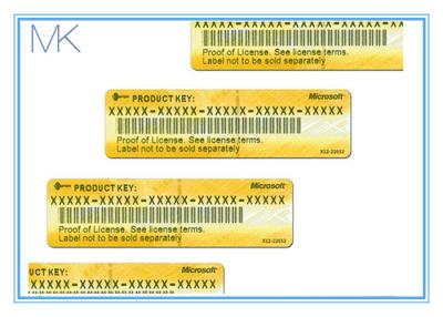 China AKTIVIERUNGS-Produkt-Schlüssel-Aufkleber Englisch-Windows 8,1 kodiert Pro32 Bit COA SP1 des Bit-64 zu verkaufen