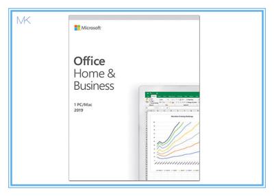 China 4GB RAM Microsoft Office Home And Business 2019 DVD Media English Online Product Key for sale