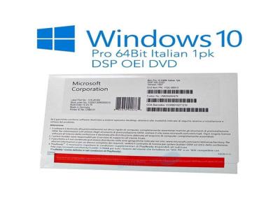 China Security Label PC System Software , FQC-08913 Windows 10 Pro 64 Bit Retail zu verkaufen