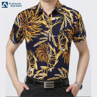 China Custom Anti-Pilling Shirt Wholesale Deep Wear Vented Fishing Hawaiian Shirts for sale