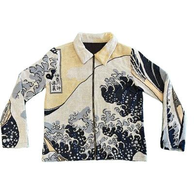 China High Quality Streetwear Men's Jacket Vintage Corduroy Fabric Tapestry Fabric Custom Men's Clothing Designer Jacket Waterproof Plus Size Men's Coat for sale