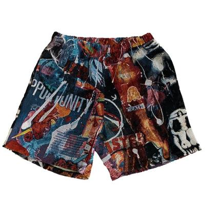 China parride Customized Mens Pants Covers Running Shorts With TasselsTrousers Casual Mens Fashion Pattern Picture Tapestry Clothing for sale