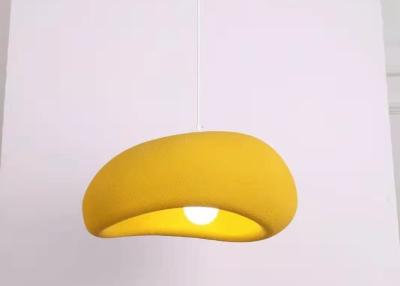 China Cement and concrete and resin orange yellow handmake contemporary pendant lamp for sale