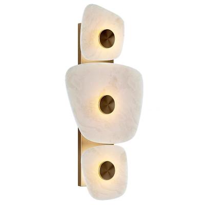 China Marble led gold metal  indoor decoration wall lamp for hotel for sale