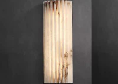 China White marble  led round and long and plating gold wall lamp for hotel for sale