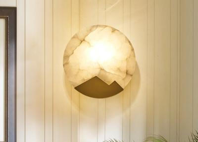 China High quality european style modern indoor wall lamp for living room marble copper lamp for sale