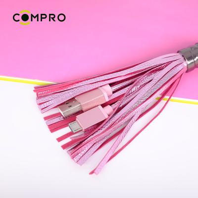 China For decoration tassel android handsome usb cable OEM logo on the cable for sale