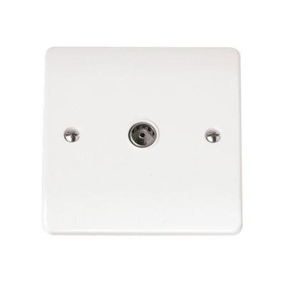 China Hot Selling ABS Coaxial Wall Mount Television TV Dish Socket for sale