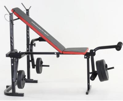 China Fitness Weight Bench Indoor Adjustable Folding Barbell Rack Set Workout Strength Training for sale