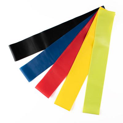 China 100% Natural Latex Sports Bands Multicolor Fitness Yoga Elastic Resistance Bands Custom Made for sale