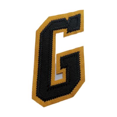 China Viable High Quality Fast Delivery Embroidery Patch Fashion Clothes Embroidery Patch Letter Badges for sale