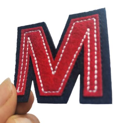 China China Best Selling Viable Suppliers Products Letter Embroidery Badges Fashion Embroidery Patch for sale