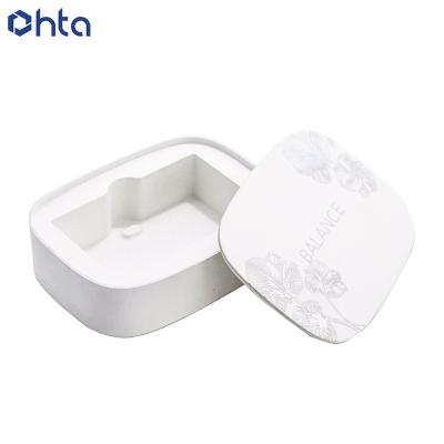 China Recycled Materials Customized Eco-friendly Small Paper Pulp Handmade Molded Travel Soap Packaging Box for sale