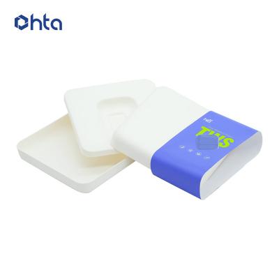 China 2021 Recycled Biodegradable Airpod Case Box Packaging 100% Pulp Molded Materials Factory Supplier Eco-Friendly Packaging for sale