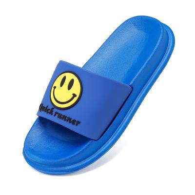 China 2022 new breathable cheap non-slip slippers smiling children's slippers indoor and outdoor lightweight one-word children's sandals for sale