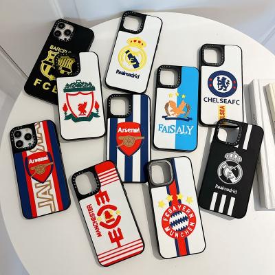 China Phone Cover 3D Silicone Football Team Stereo Back Phone Cases Custom Luxury Designer I Xr Xs 11 12 13 14 pro Max Cell Cover For Apple iPhone Case for sale