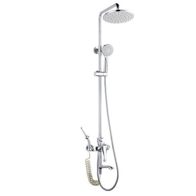 China With Slide Bar Kaiping Washroom Rain Shower Mixer Set, Shower Column For Bathroom for sale